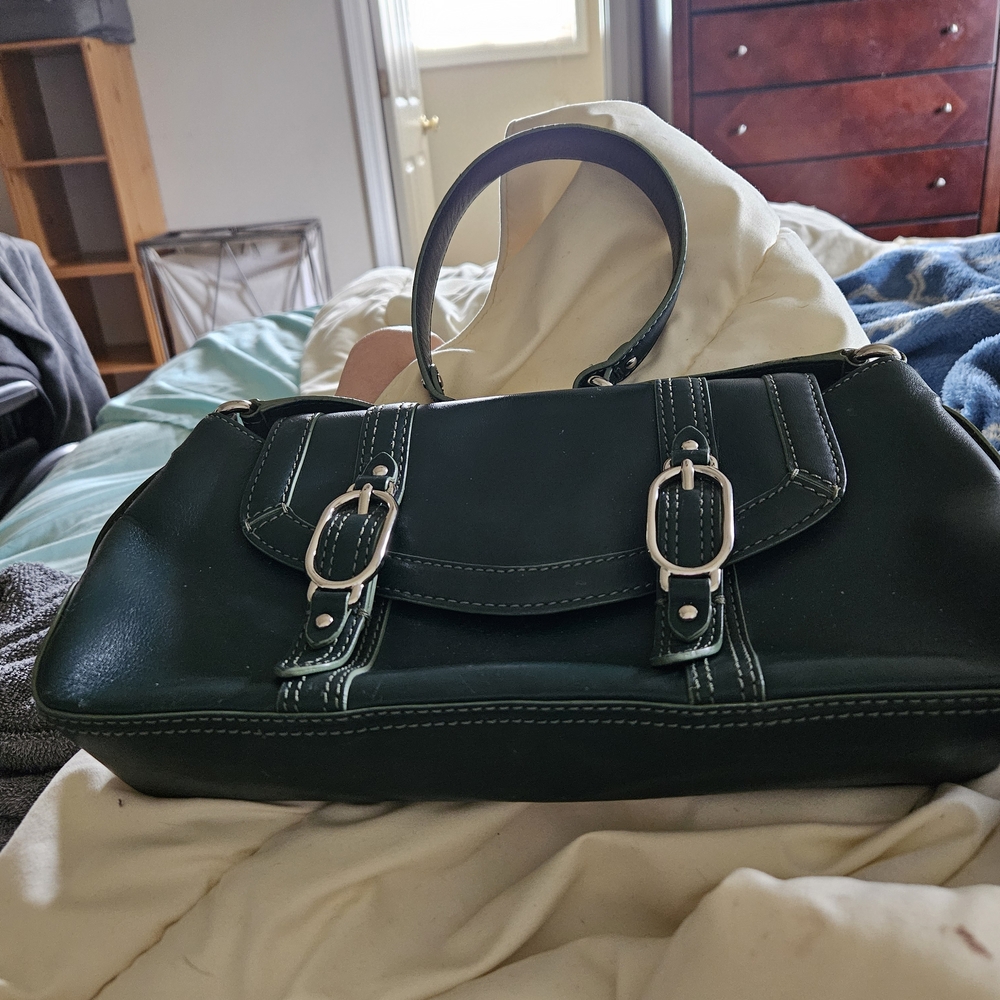 Elegant Dark Green Handbag